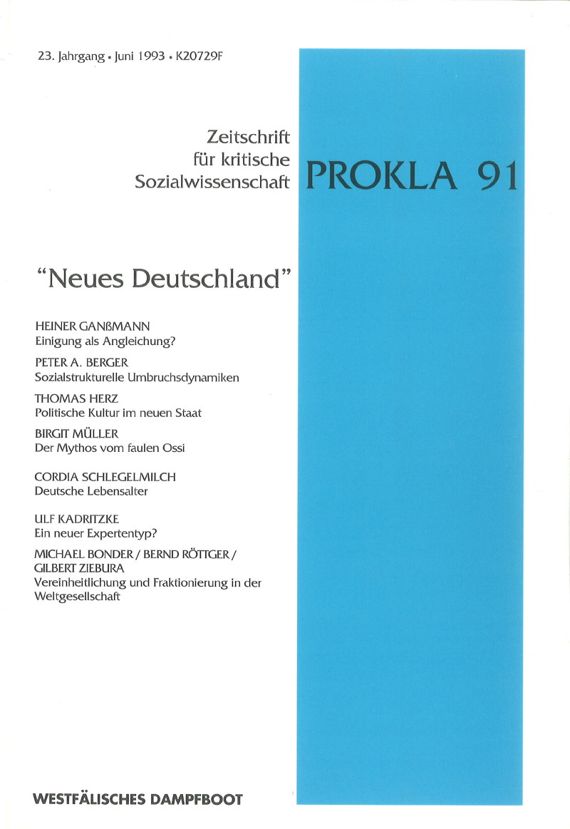 					Ansehen Bd. 23 Nr. 91 (1993): Neues  Deutschland
				