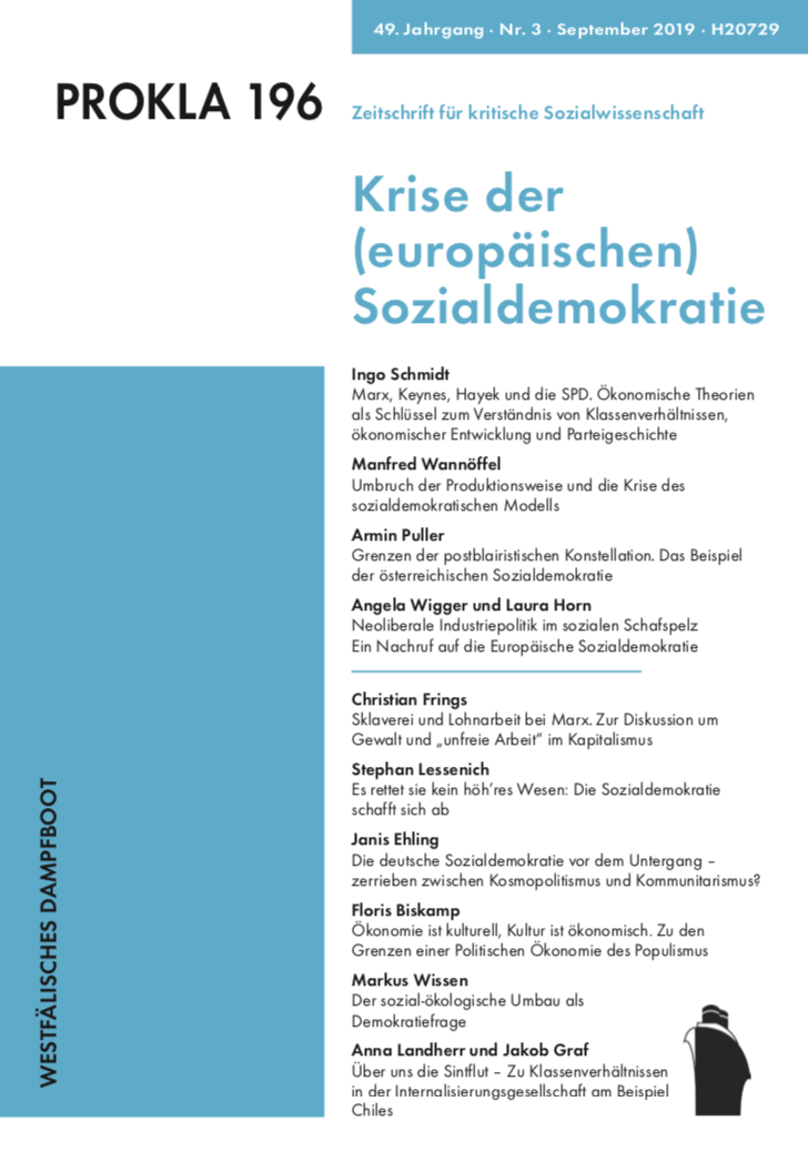 					Ansehen Bd. 49 Nr. 196 (2019): Krise der (europäischen) Sozialdemokratie
				
