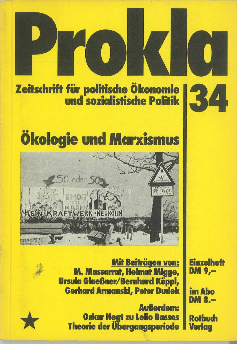 					Ansehen Bd. 9 Nr. 34 (1979): Ökologie und Marxismus
				