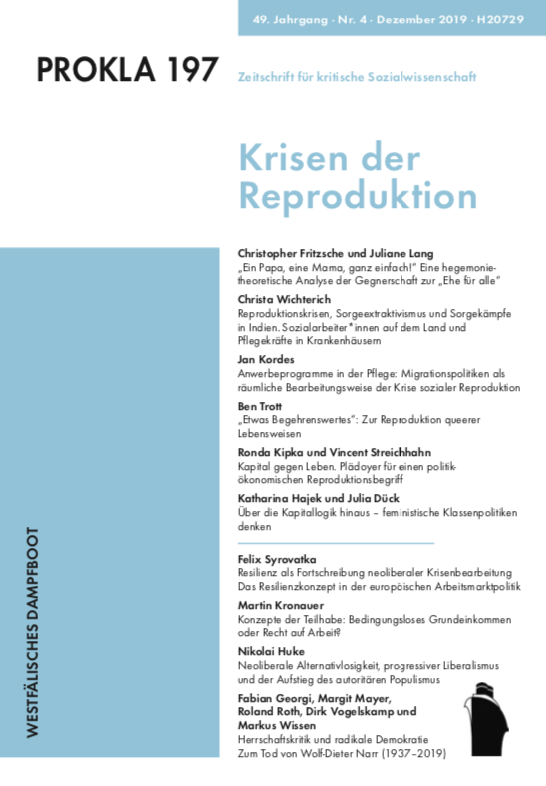 					Ansehen Bd. 49 Nr. 197 (2019): Krisen der Reproduktion
				