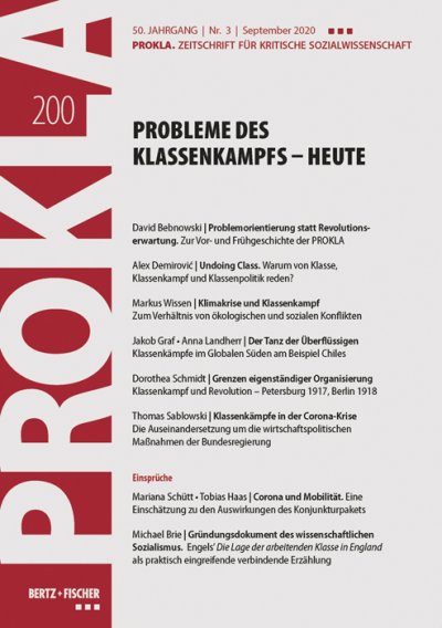 					Ansehen Bd. 50 Nr. 200 (2020): Probleme des Klassenkampfs
				