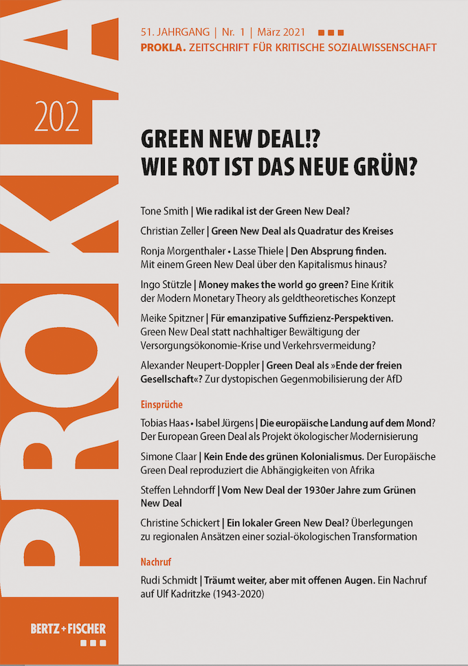 					Ansehen Bd. 51 Nr. 202 (2021): Green New Deal!? Wie rot ist das neue Grün?
				