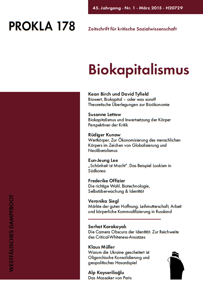 					View Vol. 45 No. 178 (2015): Biokapitalismus
				