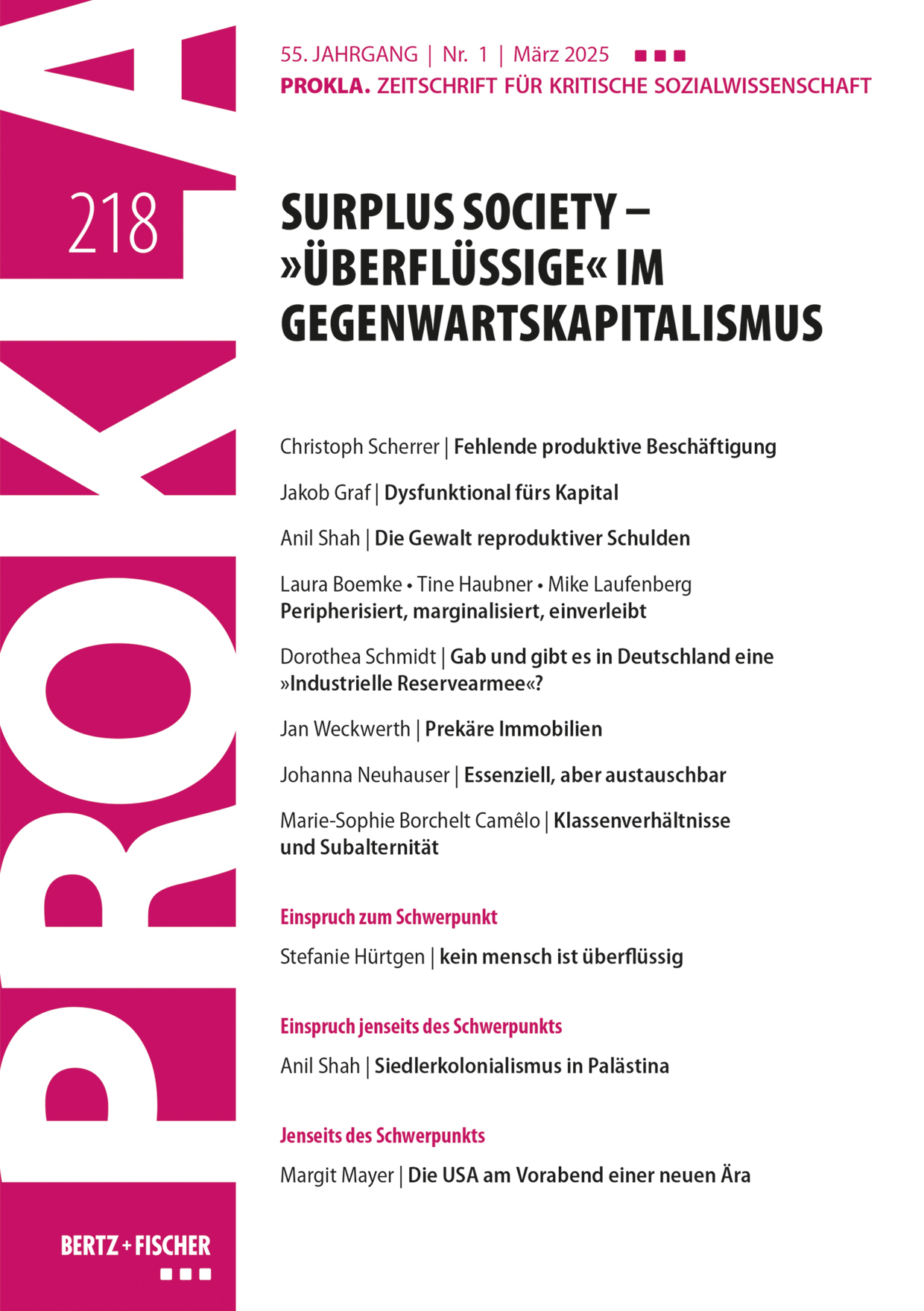 					Ansehen Bd. 55 Nr. 218 (2025): Surplus Society – »Überflüssige« im Gegenwartskapitalismus
				