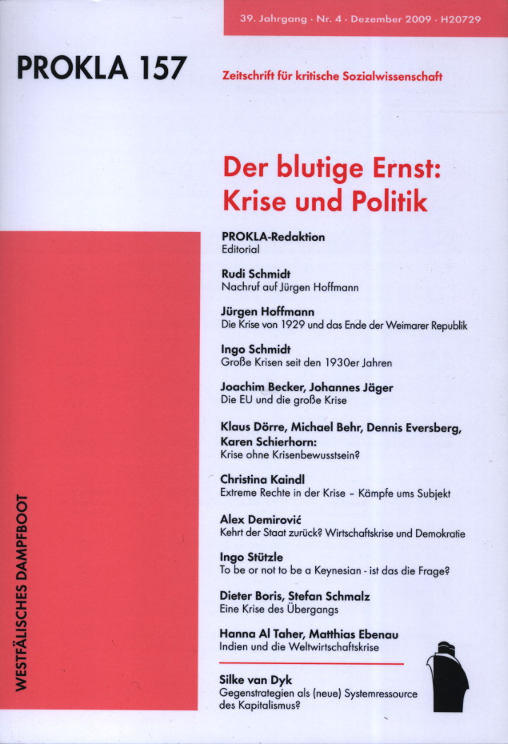 					Ansehen Bd. 39 Nr. 157 (2009): Der blutige Ernst: Krise und Politik
				