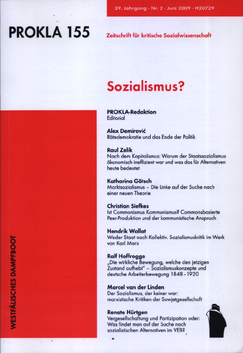 					Ansehen Bd. 39 Nr. 155 (2009): Sozialismus?
				
