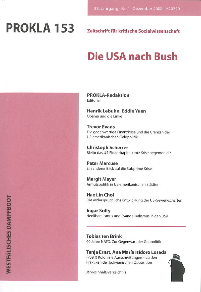 					Ansehen Bd. 38 Nr. 153 (2008): Die USA nach Bush
				