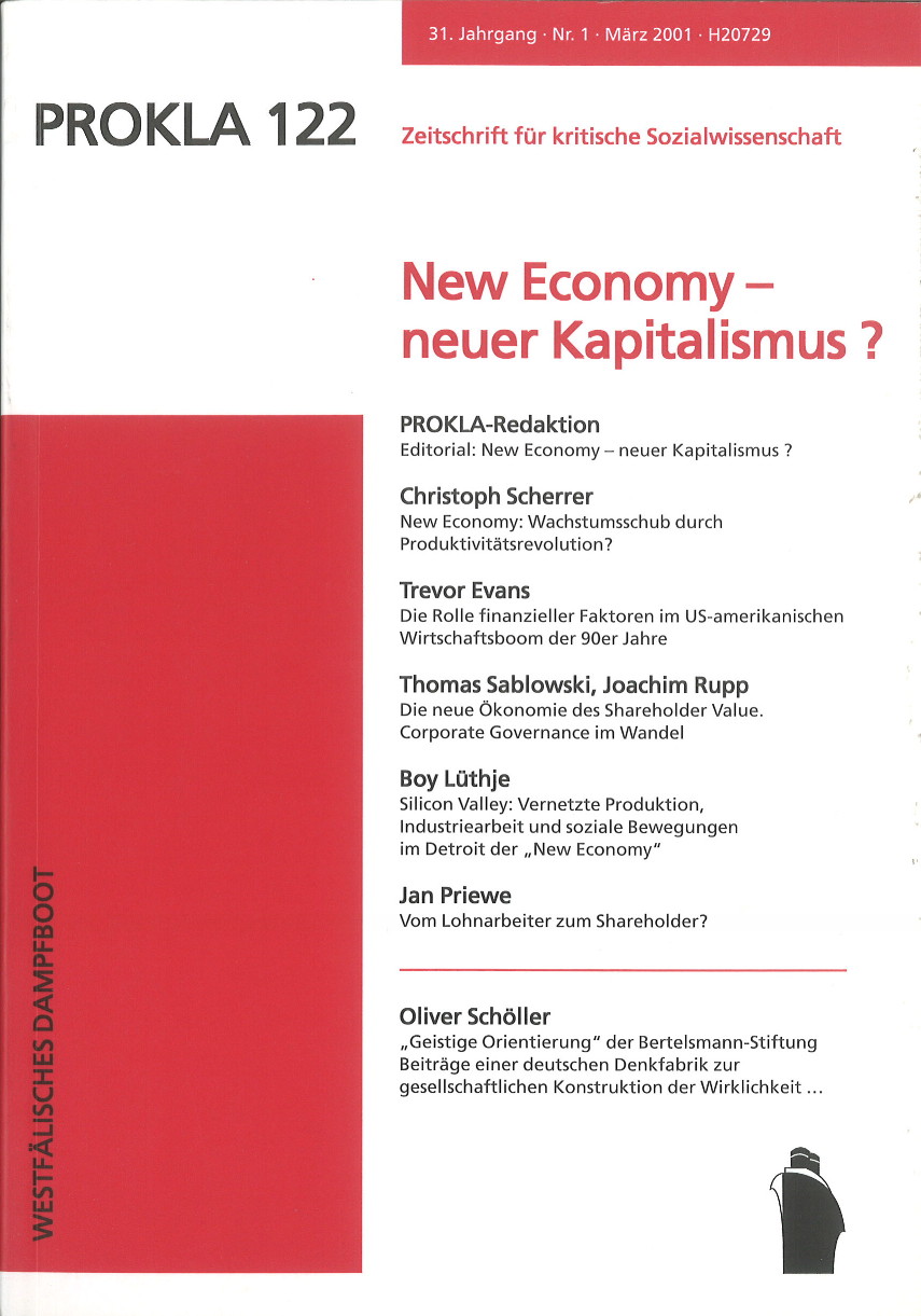 					Ansehen Bd. 31 Nr. 122 (2001): New Economy - neuer Kapitalismus
				